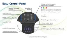 Laden Sie das Bild in den Galerie-Viewer, NERIOX CLEAN-AIR - Mobiler Antiviraler Luftreiniger mit HEPA H14 Filter und UV-C Desinfektion
