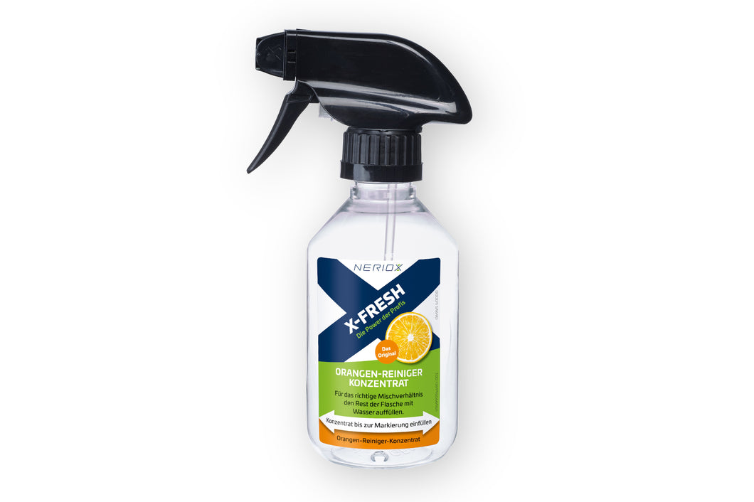 NERIOX X-FRESH Sprühflasche für Orangenreiniger Konzentrat - 250 ml